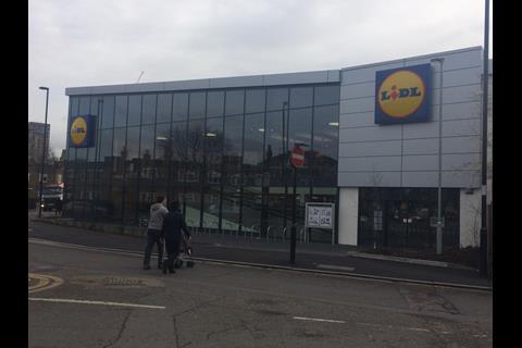 Lidl has reconfigured its Bermondsey store by building upwards, to accommodate a larger customer car park on the ground floor.